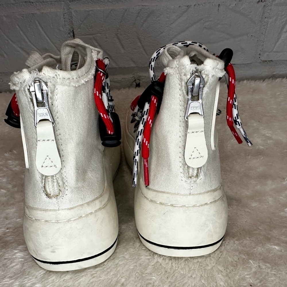 R13 Off-White Double Grommet Kurt Sneakers Size 36 - Picture 6 of 15